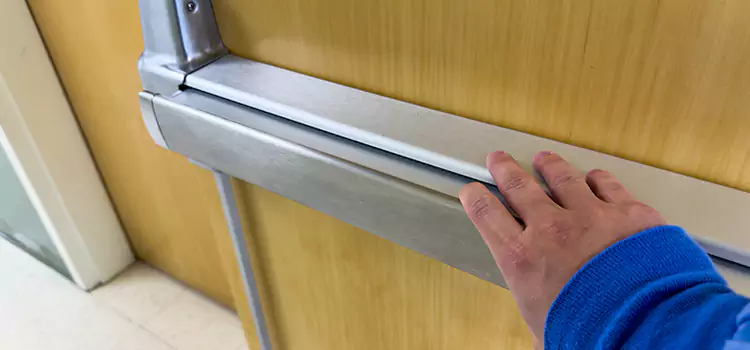 Installing a Push Bar on a Door Fortuna Foothills